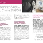 Article de presse Février 2020 sur Christel Dubois, Décoratrice UFDI à Reims, Dirigeante d'Osez Décorer